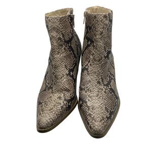 Coconuts by Matisse Going West Snakeskin Ankle Boots Women’s 10